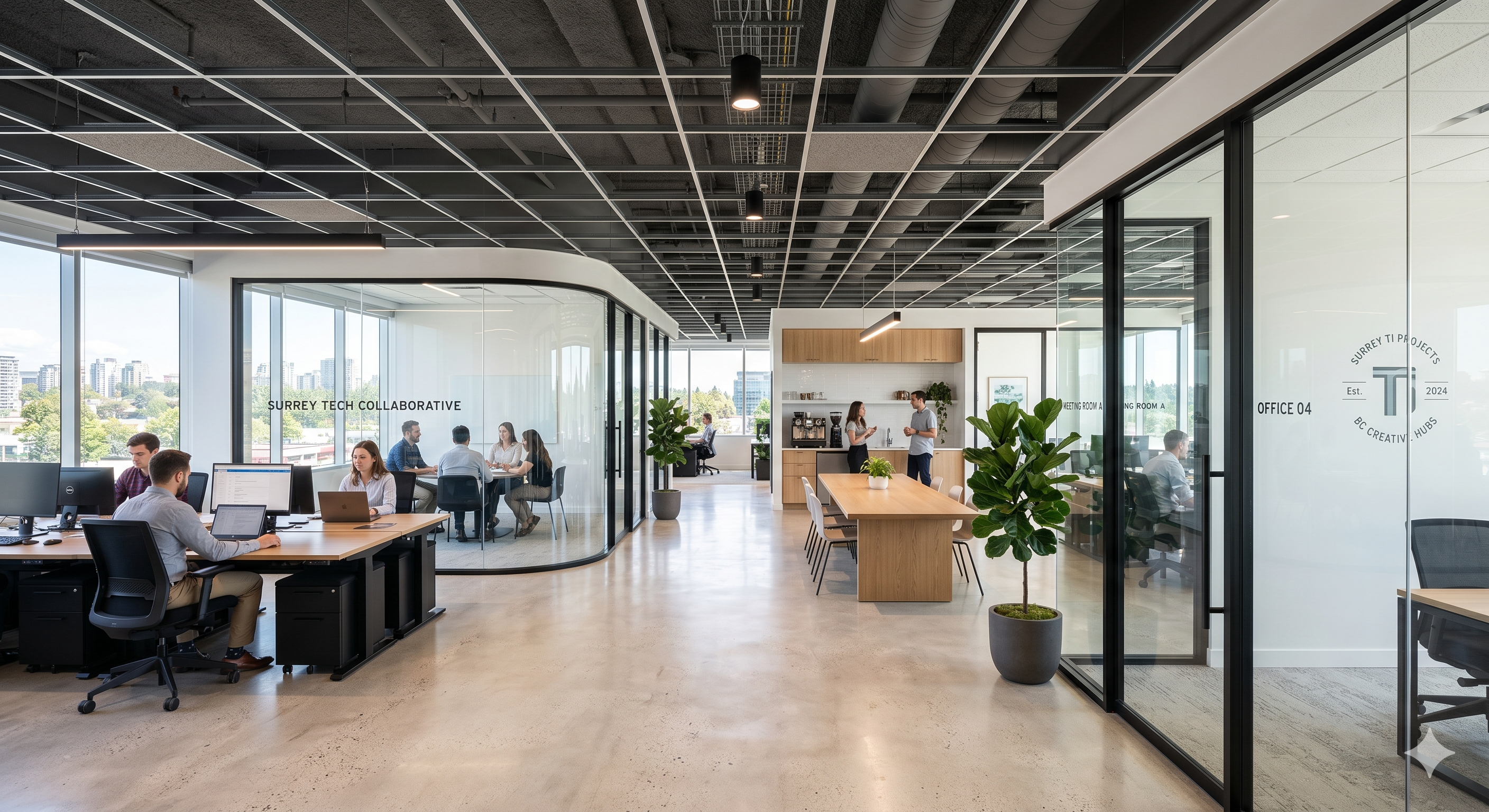 Commercial tenant improvement — modern office interior