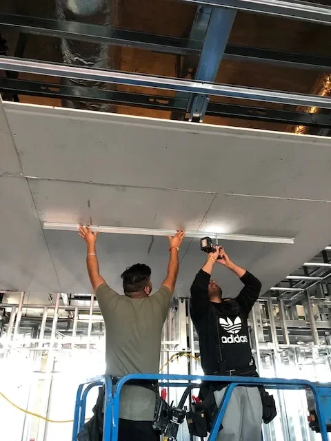 Custom ceiling installation